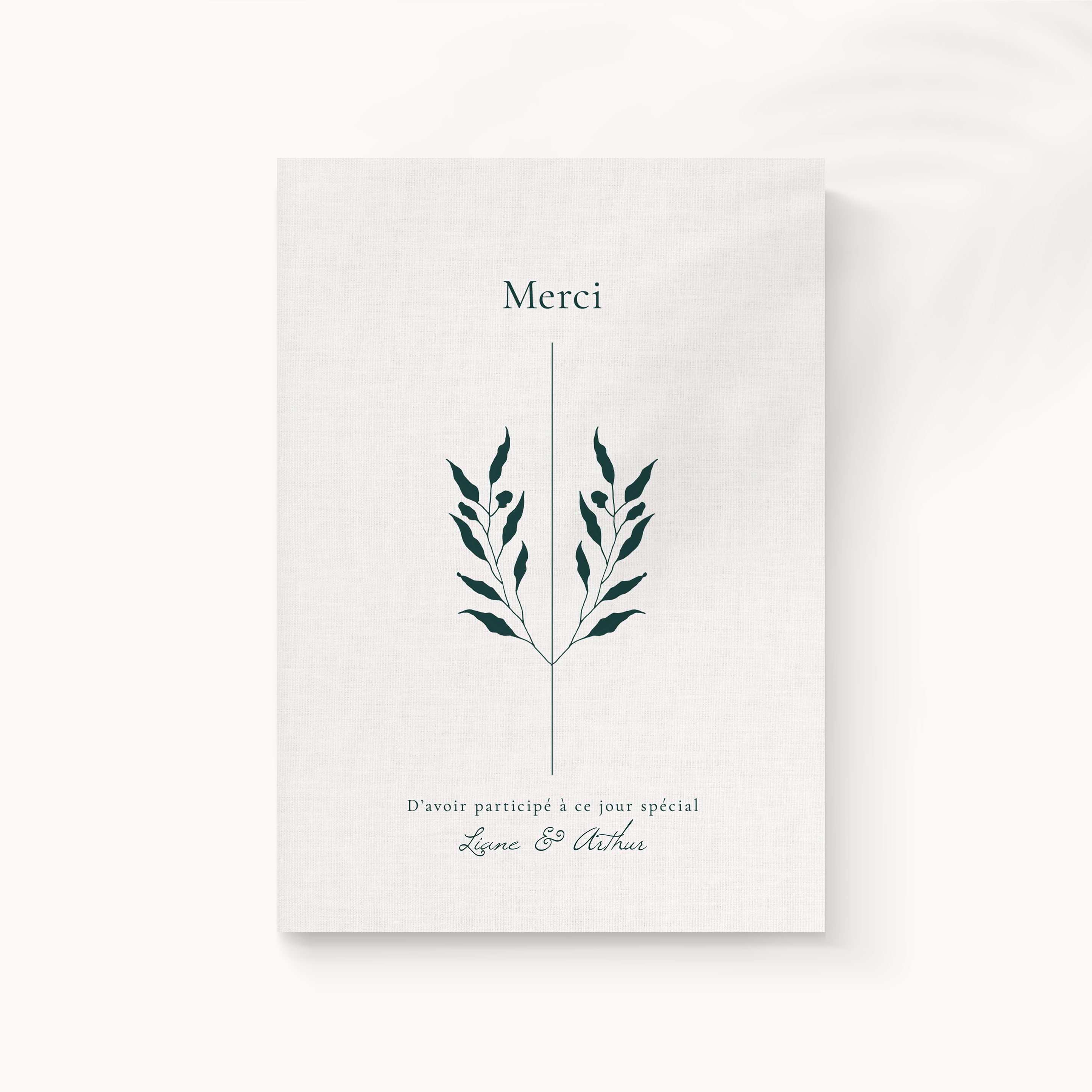 Green Linen Thanks