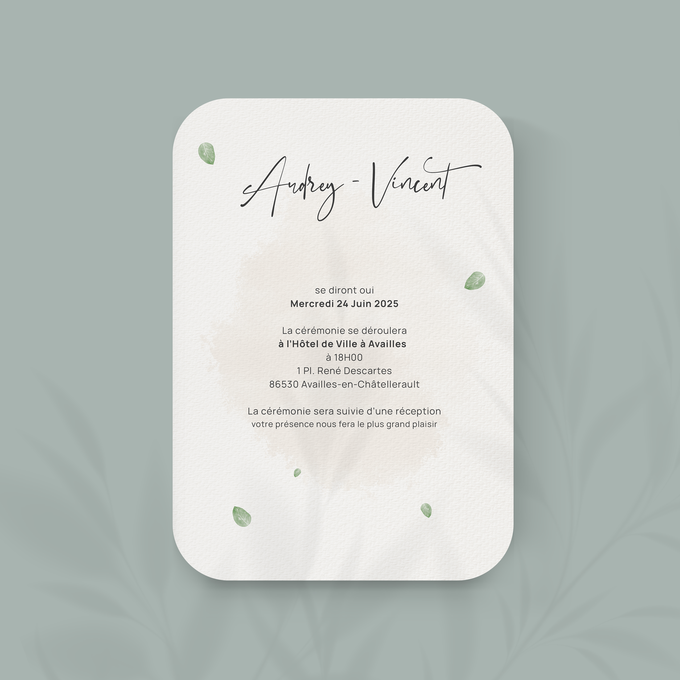 Eucalyptus Scent Invit - הדגם מבטא פשטות עכשווית צבע דומיננטי ברור שוליים מאוזנים וטיפוגרפיה חדה. המאיירים שלנו הרכיבו אסתטיקה פרימיום המעדיפה קריאות ודיוק. אנו מבצעים התאמה מלאה אתם מוסרים טקסט אנו משלבים בדיוק מאזנים גוונים ומוסיפים לוגו עדין. בדיגיטל בלבד היא מגיעה מיד לנמענים. כל פרמטר קצב פרופורציות וניגודים תוכנן לשימור זרימה ועידון. התכתבות מודרנית אמינה ואלגנטית.