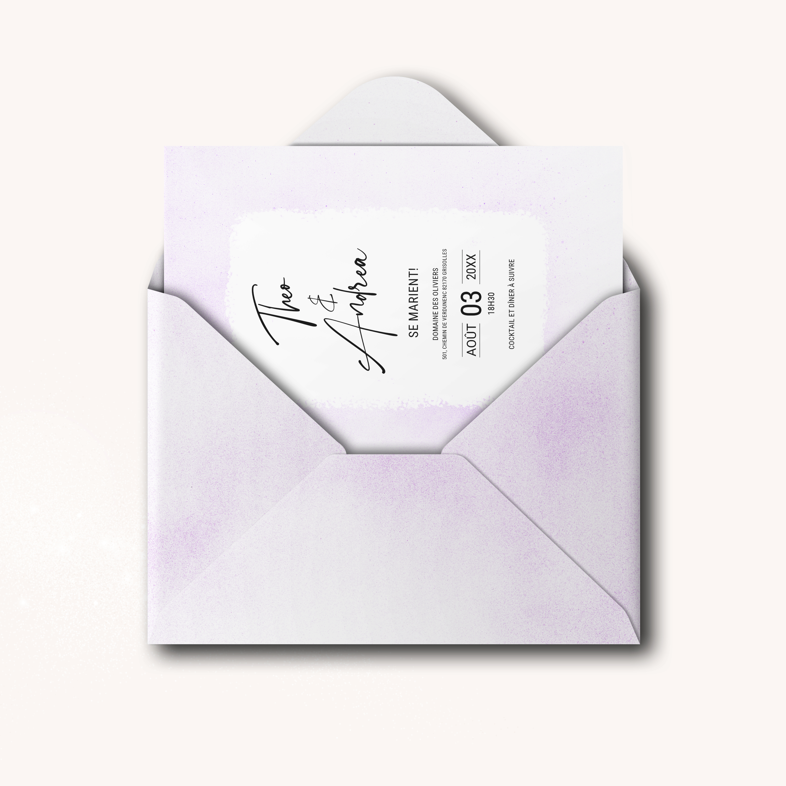 Aqua-Purple - הזמנה זו מדגישה גוון דומיננטי רך מאוזן בעימוד ברור ובטיפוגרפיה יציבה. היוצרים שלנו דמיינו אסתטיקה פרימיום המשלבת פשטות ואלגנטיות. אתם מוסרים את הטקסט אנו משלבים בקפידה מכוונים את הפלטה ומוסיפים לוגו עדין אם נדרש. בדיגיטל בלבד היא מגיעה מיד לנמענים. כל פרט פרופורציות יישורים ושוליים תוכנן לשמירת זרימה ועידון. התכתבות עכשווית פשוטה ומתמשכת.