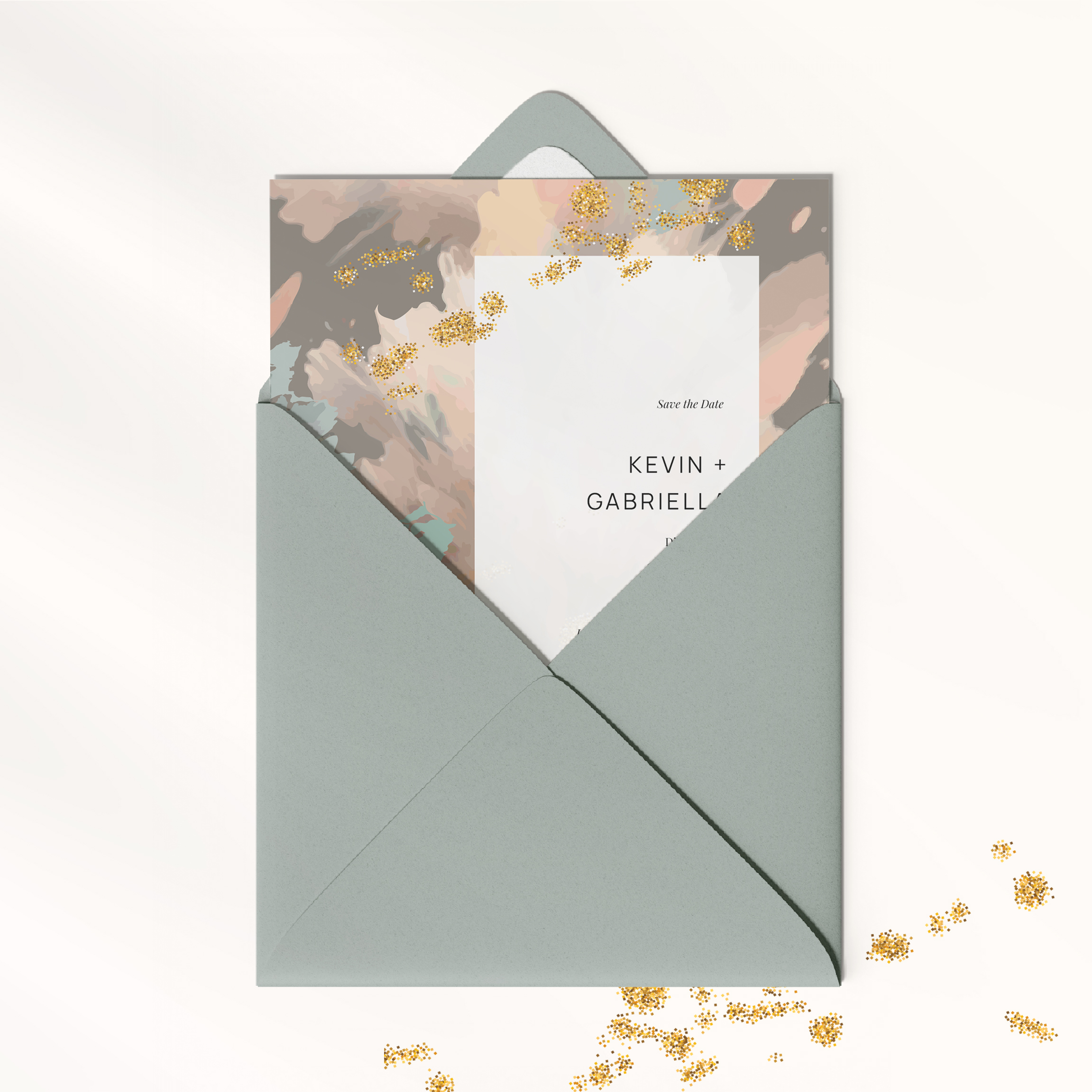 Golden Powder Std - The drawing highlights a soft dominant hue, reinforced by airy margins and crisp type. Our illustrators wanted a premium presence that lets your words speak. We provide personalization: send us your text; we compose it, harmonize the palette, and add a discreet logo. Exclusively digital, it reaches your guests without delay. Every parameter—hierarchy, proportions, contrasts—was calibrated to preserve flow and elegance. A contemporary, simple, elegant correspondence.