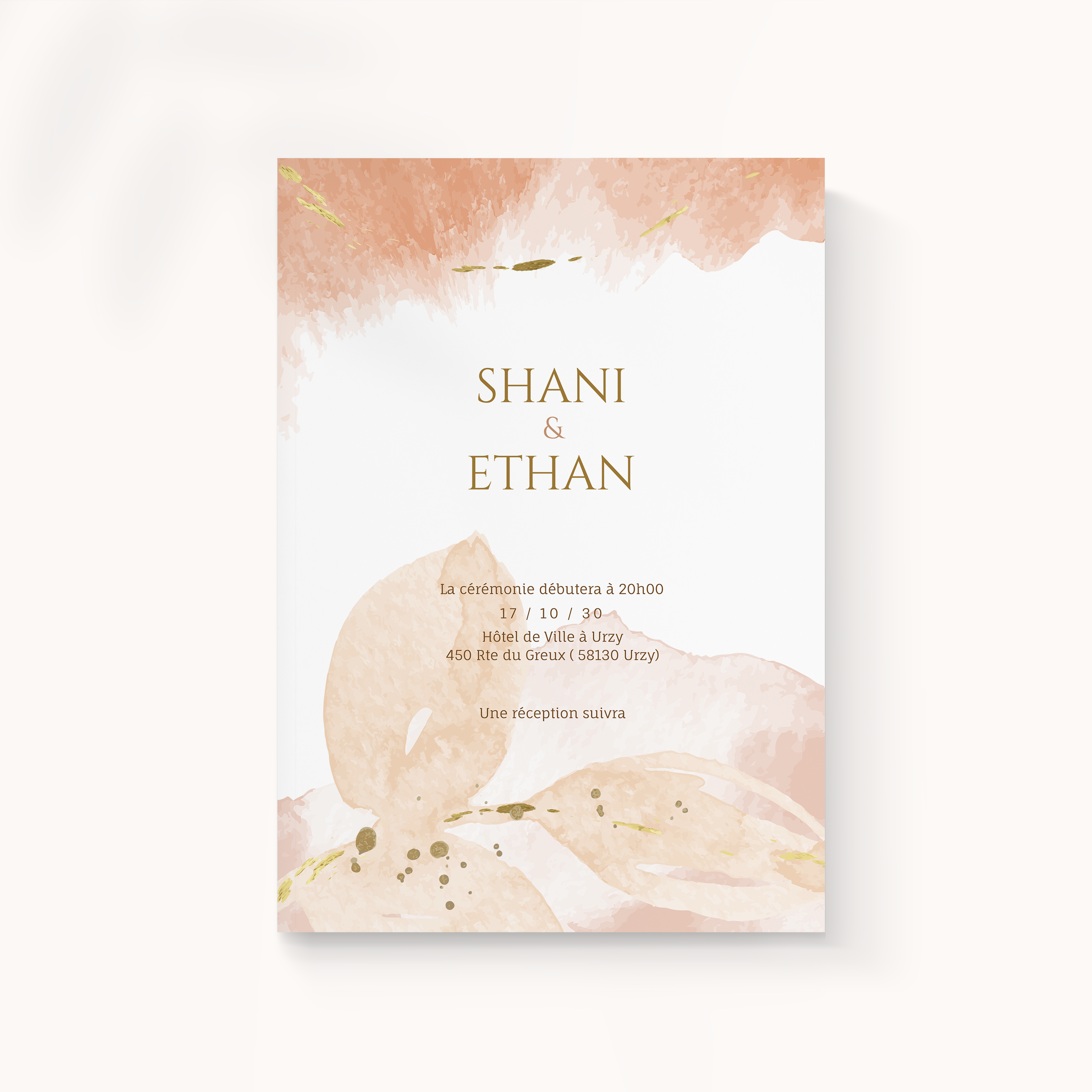 Pink Watercolor Invitation