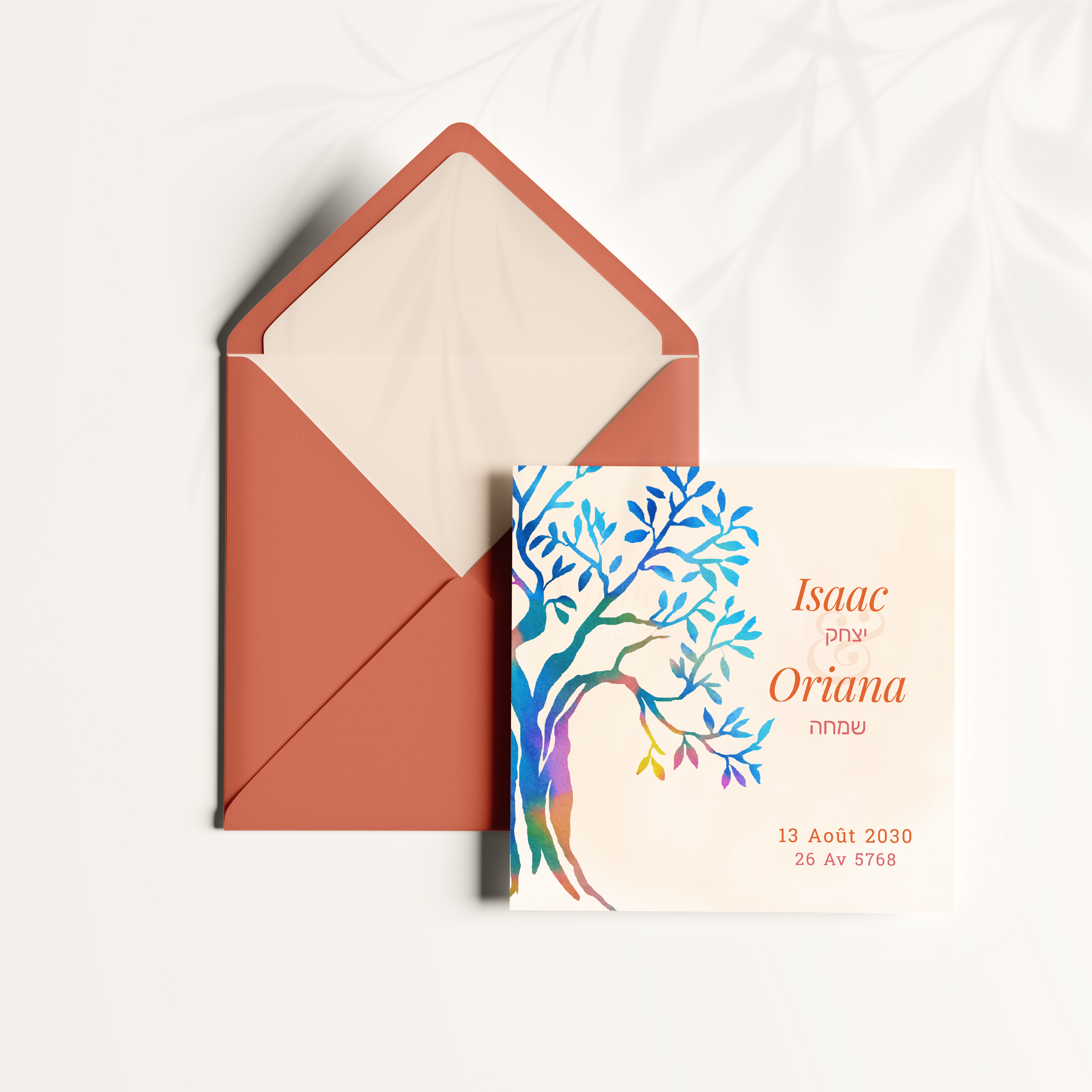 Tree Of Life Colors Std - הזמנה זו מאמצת גוון דומיננטי רך מאוזן במבנה סדור ובטיפוגרפיה קריאה. היוצרים שלנו עיצבו אסתטיקה פרימיום המדגישה בהירות והרמוניה. אתם מוסרים טקסט אנו משלבים בקפידה מכוונים את הפלטה ומוסיפים לוגו עדין. בדיגיטל בלבד היא מגיעה מיד לנמענים. כל פרט פרופורציות יישורים וניגודים תוכנן לשמירת זרימה ואלגנטיות. התכתבות עכשווית פשוטה ומעודנת.