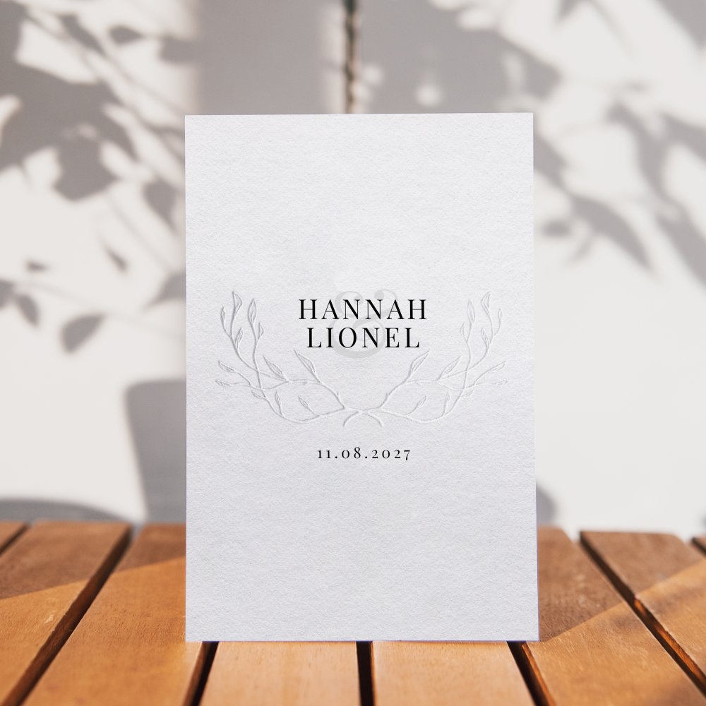 Embossed Invite
