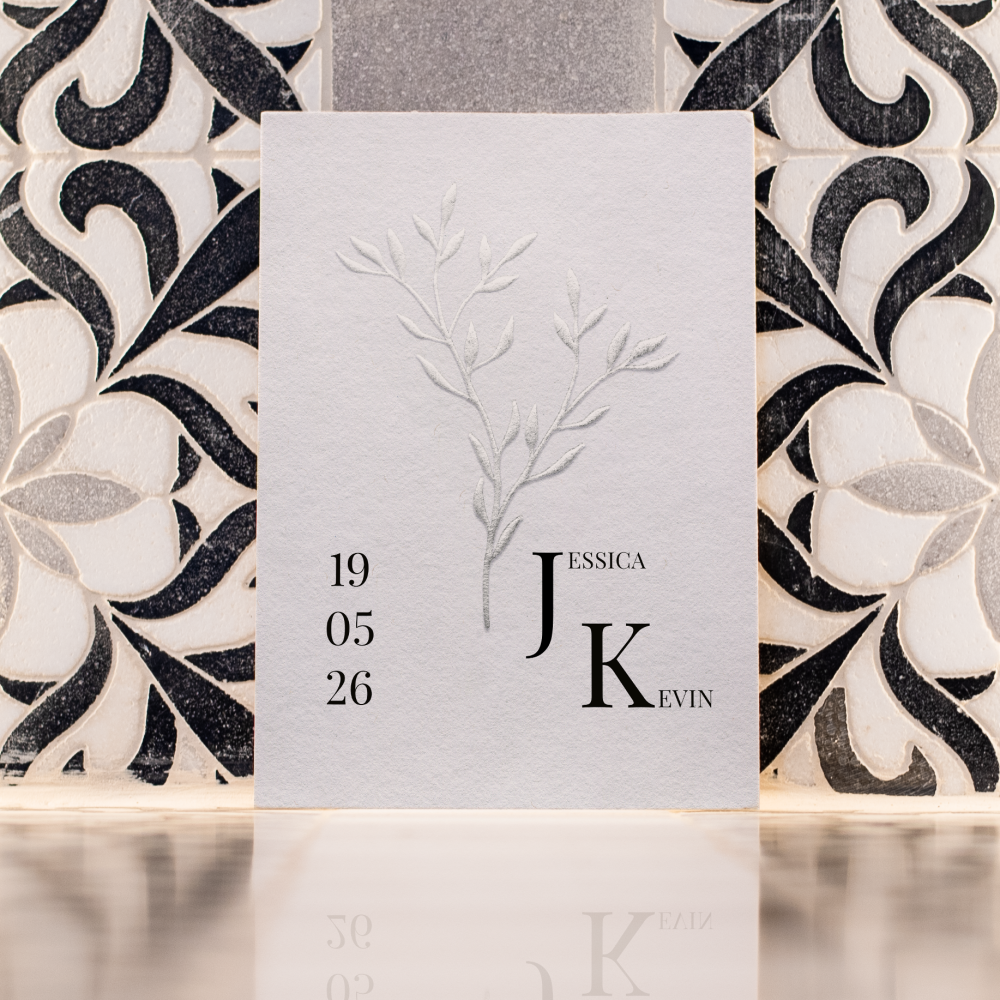 Silver Embossed