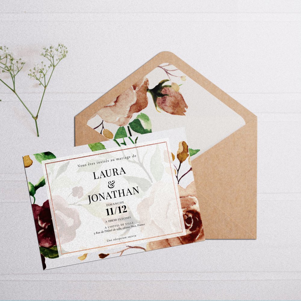 Floralys Landscape - הזמנה זו מצהירה על אסתטיקה חדה צבע דומיננטי מדוד פרופורציות קבועות וטיפוגרפיה ברורה. היוצרים שלנו עיצבו דגם פרימיום המדגיש את הטקסט במידה. אנו מבצעים התאמה מלאה שילוב הטקסט איזון גוונים ולוגו עדין. בדיגיטל בלבד היא מגיעה מיד לנמענים. כל בחירה היררכיה קצב ויישורים תוכננה לשימור קריאות ואלגנטיות. התכתבות מאופקת עכשווית ומעודנת.