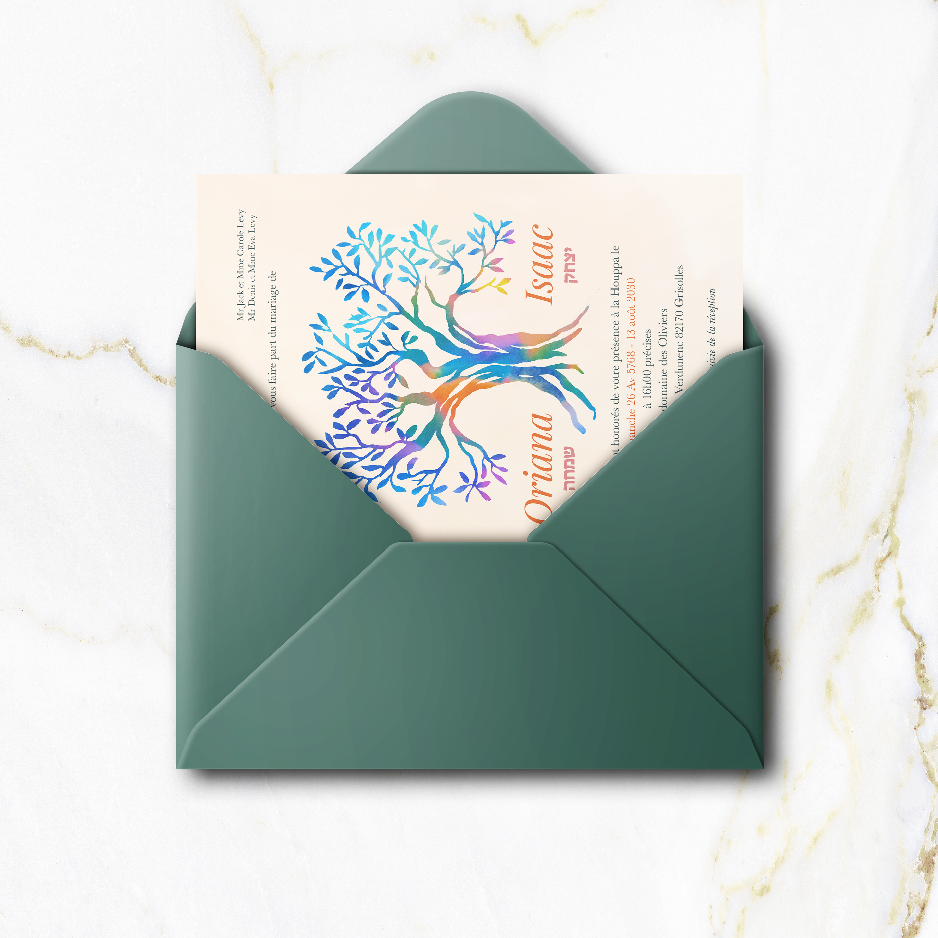 Tree Of Life Colored - הזמנה זו מציגה גוון דומיננטי מבטא הנשלט בעימוד קבוע ובטיפוגרפיה ברורה. היוצרים שלנו הרכיבו מסגרת פרימיום בשירות הודעה חדה. אנו מבצעים התאמה מלאה אתם שולחים טקסט אנו מעמדים מכוונים את הפלטה ומוסיפים לוגו עדין אם נדרש. בדיגיטל בלבד היא מגיעה ללא עיכוב. כל בחירה היררכיה פרופורציות ונשימת הלבן תוכננה לאלגנטיות מתמשכת. התכתבות עכשווית מאופקת ומעודנת.