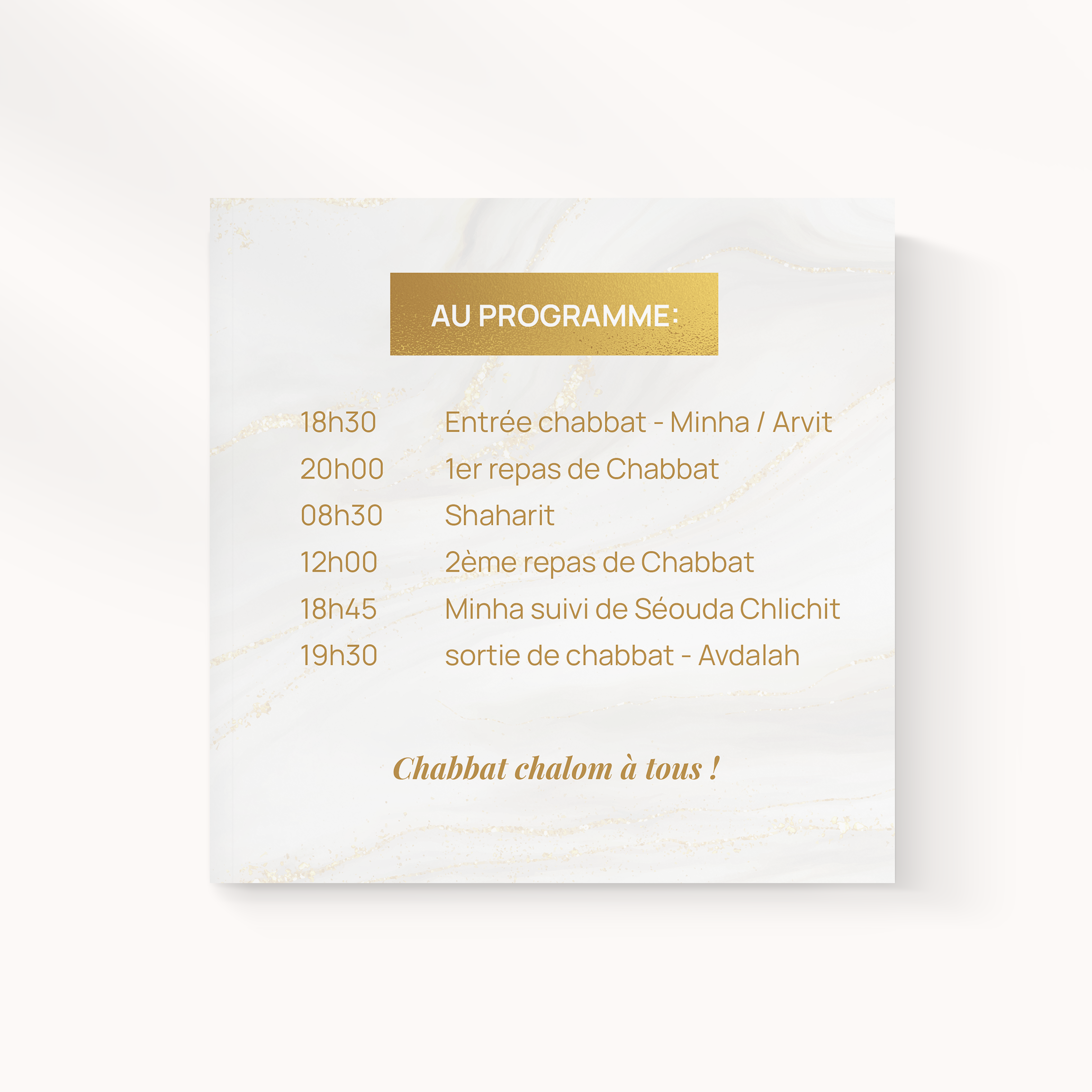 Gold Harmony - This invitation asserts luminous sobriety: clear dominant hue, regular proportions, and neat typography. Designed by our creators, it establishes premium presence valuing readability. You send us the text; we integrate it carefully, harmonize the palette, and add a discreet logo. Delivered digitally only, it reaches your guests instantly. Every parameter—spacing, contrasts, hierarchy—was tuned to preserve smooth, elegant reading, fit for announcement and celebration.