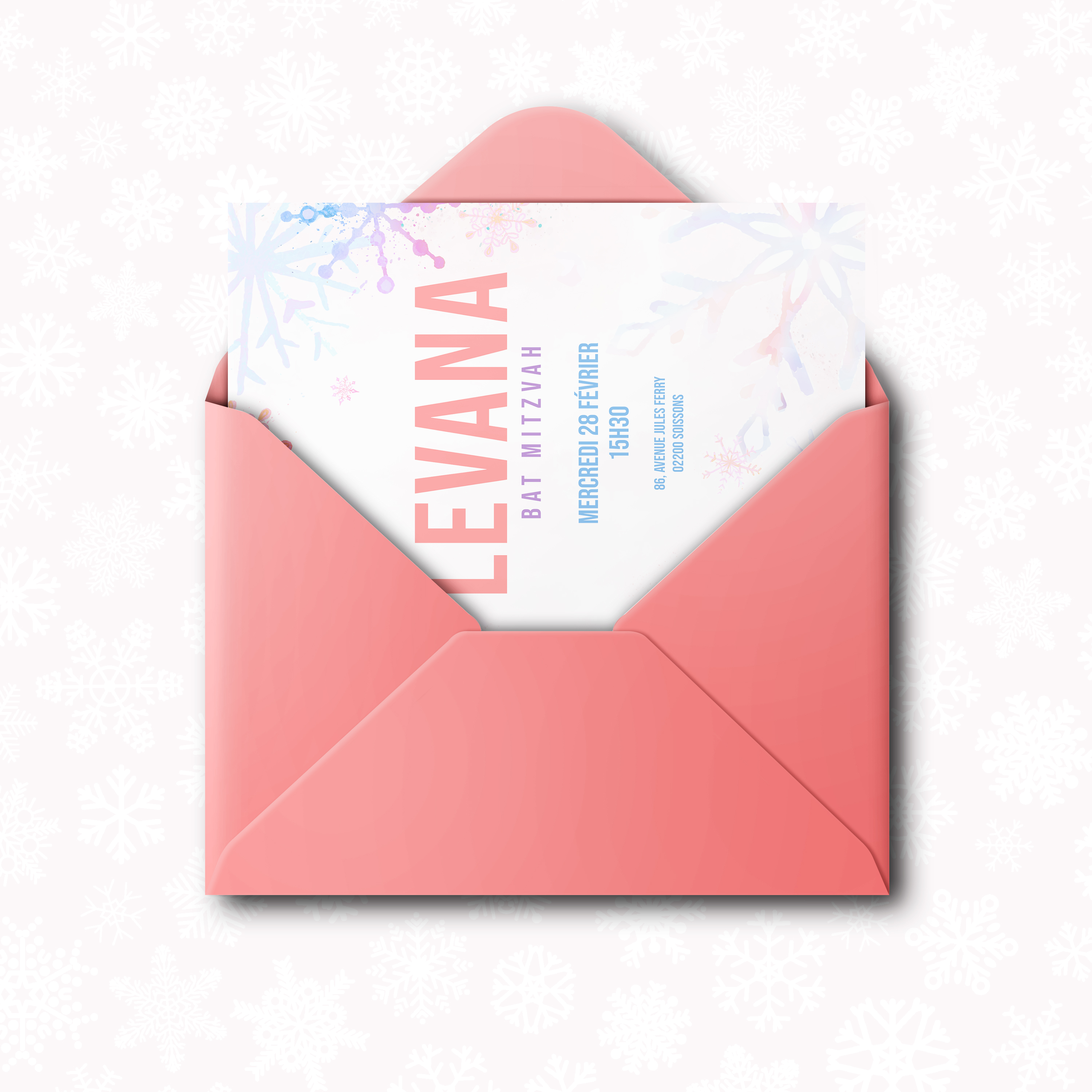 Snowflake - הזמנה זו טוענת לבהירות עכשווית צבע דומיננטי מדויק רשת סדורה וטיפוגרפיה יציבה. היוצרים שלנו הרכיבו מסגרת פרימיום המעצימה את הפשטות. אנו מבצעים התאמה אישית אתם מוסרים טקסט אנו מעמדים מאזנים את הפלטה ומוסיפים לוגו עדין. בדיגיטל בלבד היא מגיעה מיד לנמענים. כל פרמטר היררכיה קצב ונשימת הלבן כויל לקריאה חלקה. התכתבות מודרנית פשוטה ואלגנטית.